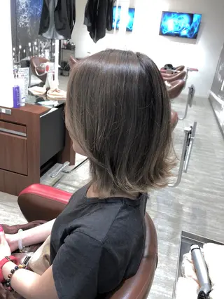 ミディアム カラー 髪質改善/イルミナ/ 城崎のヘアスタイル