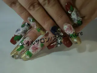 ロング ネイル ネイルサロン Cureのネイルデザイン