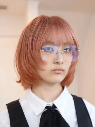 ミディアム カラー ヘアアレンジ 🦠デザインカラー/ 魚瀬あおい🦠のヘアスタイル