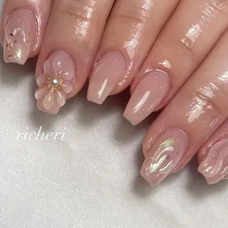 ミディアム ネイル richeri beautyのネイルデザイン