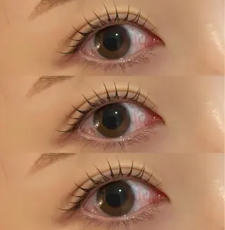 マツエク・マツパ hiyori /透明 感ピンク/ラベンダーのマツエク・マツパデザイン