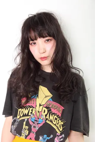 ロング 店長/mao/ 前髪/顔周りカットのヘアスタイル