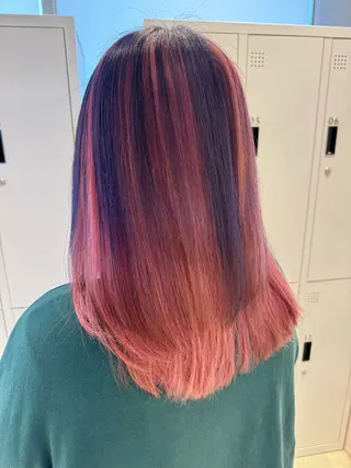 ミディアム カラー 透明感カラー✨艶髪 制作🌱山根あゆみのヘアスタイル