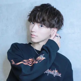 ショート パーマ メンズ 飯塚 想のヘアスタイル