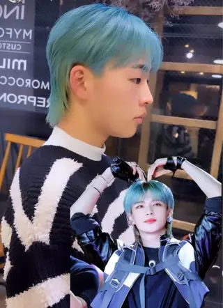 ショート カラー ヘアアレンジ メンズ 🫧🇰🇷韓国ヘア レイヤー🐺Yutaのヘアスタイル