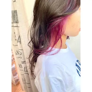 セミロング カラー ヘアアレンジ 🦋エクステ/透明感 カラー🦋宮川莉央のその他イメージ