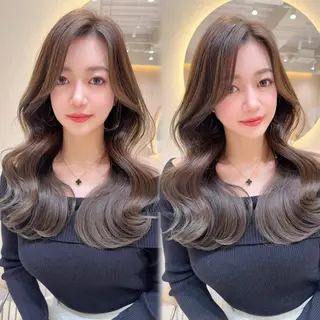 セミロング カラー レイヤー❣️縮毛矯正 川村利幸のヘアスタイル