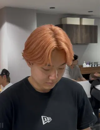 ショート カラー メンズ BTECHbyZen所属・ハイトーン特化 美容師[福永一世]のヘアスタイル