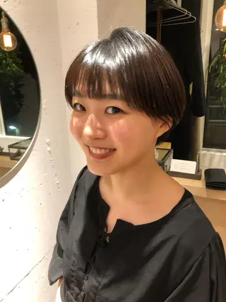 ミディアム カラー IVORY.所属・🟩白髪ぼかし/ボブ /ショートヘア/大司のヘアスタイル