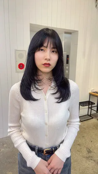 ミディアム ALBUM銀座‪‪ RURUKA‪‪❤︎のヘアスタイル