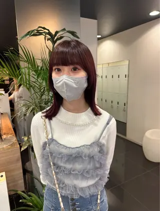 ミディアム ボブパーマ／アレンジ Onのヘアスタイル