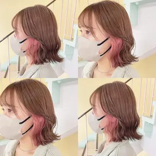カラー 渋谷:インナーカラー ／🍒エリカ🍒のヘアスタイル