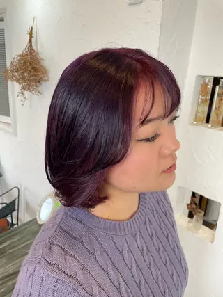 セミロング カラー 🌸小掛🌸 豊橋外国人風カラーのヘアスタイル