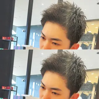 ショート パーマ メンズ メンズヘア特化 崎田 成人のヘアスタイル