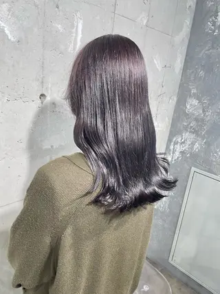 セミロング カラー ベージュカラー💖 やすひろのヘアスタイル