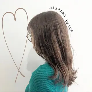 ミディアム カラー お洒落パーマ/ 艶カラー/michiのヘアスタイル