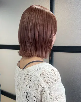 ショート カラー 艶カラー/韓国顔周り 🎀mamiのヘアスタイル