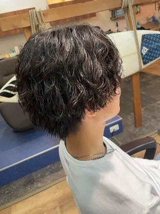 ミディアム パーマ メンズ men's hair salon Rude所属・木村 茜美のヘアスタイル