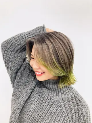 ミディアム MiRI💜地毛級 エクステ✖似合わせ技のヘアスタイル