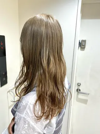 セミロング カラー ヘアアレンジ ボブ /ニュアンス/ satomi🧸💖のヘアスタイル