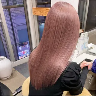 セミロング カラー 圧倒的なケアブリーチ /髪質改善🩵松田のヘアスタイル