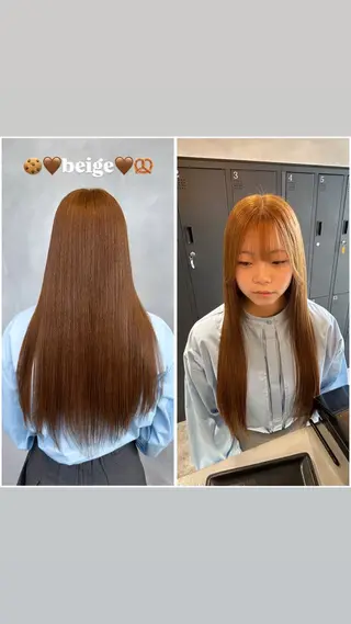 ロング カラー 茅ヶ崎/ハイトーン/ Ramuのヘアスタイル