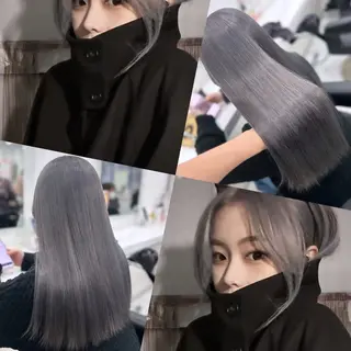 カラー 🤍韓国寒色カラー 🤍MADOKAのヘアスタイル
