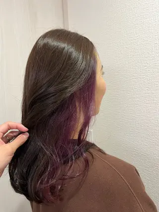 セミロング カラー 上尾/ママ美容師🫧 𝐌𝐞𝐢のヘアスタイル