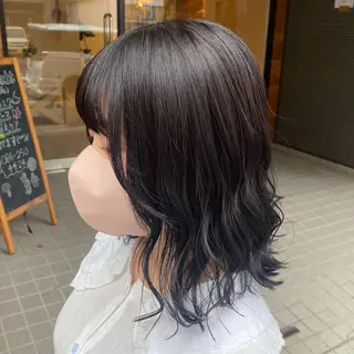 セミロング 透明感カラー 【問屋町】moe🪿のヘアスタイル