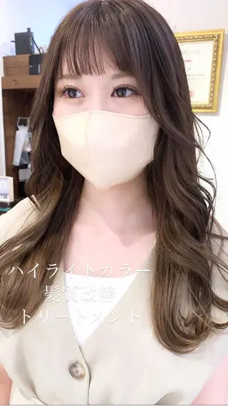 ロング カラー 似合わせカラー/艶 髪質改善/ヨシザキのヘアスタイル