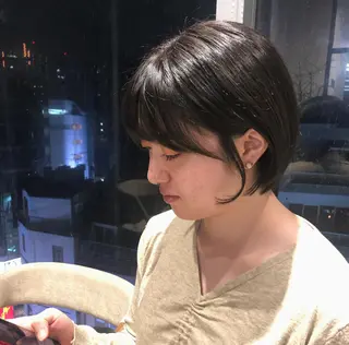 ショート ❤︎︎韓国ヘア❤︎︎ 𝑺𝒉𝒊𝒉𝒐のヘアスタイル