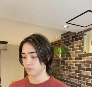 カラー セミロング AROMA awanoのヘアスタイル