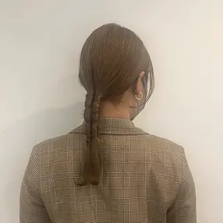 ロング ヘアアレンジ 透明感カラー、 アレンジ/miyuのヘアスタイル