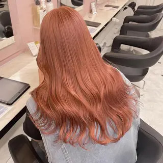 カラー ミディアム 🤍💕ブリーチカラ ーAyaka💕🤍のヘアスタイル