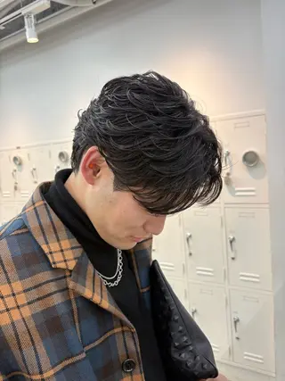 パーマ メンズ 🌀toa/波巻き✨ /メンズパーマ／栄のヘアスタイル