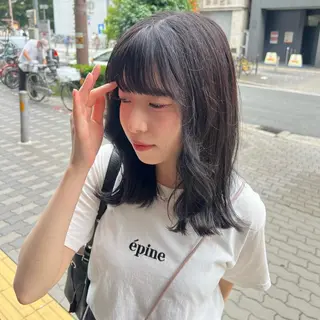 ミディアム カラー Neale. ユメのヘアスタイル