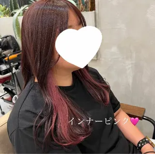 ロング カラー RIYA❤︎ Aujuaソムリエのヘアスタイル