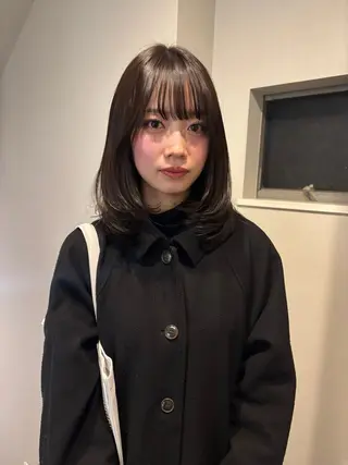 ミディアム カラー レイヤーカット🎀 kanaのヘアスタイル