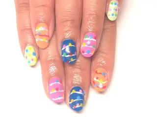 ショート AQUA nailのネイルデザイン