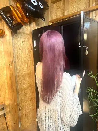 カラー まろみ暖色×ボブ ×chia🕯のヘアスタイル