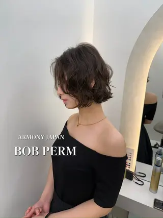 ショート パーマ ARMONY表参道所属・韓国風専門 RYOのヘアスタイル