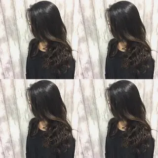 セミロング ロング パーマ boutique misakiのヘアスタイル