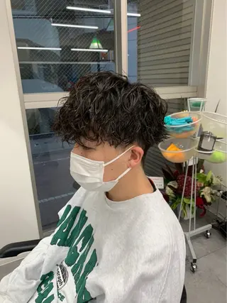 ショート パーマ メンズ お悩み解消✨/ メンズパーマ✨/直樹のヘアスタイル