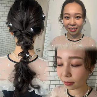 ヘアアレンジ 大人可愛いヘアメイク 💋🧚‍♀️しずかのヘアスタイル