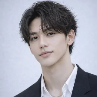 メンズ 表参道フェザーパーマ ニュアンスパーマのヘアスタイル