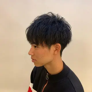 ショート パーマ メンズ 〽️magico/ ウルフDaiki〽️のヘアスタイル