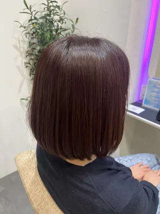 ミディアム カラー 藤田 詩織のヘアスタイル