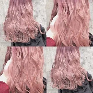ロング カラー ヘアアレンジ メンズ キッズ 💟Chloe原宿店 🩶ハイトーンのヘアスタイル
