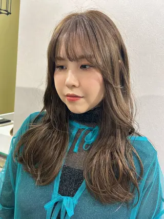 ロング カラー hub hair レイヤー/透明感のヘアスタイル