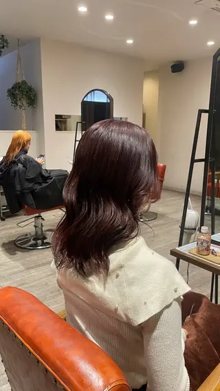 ミディアム 南場 智美のヘアスタイル